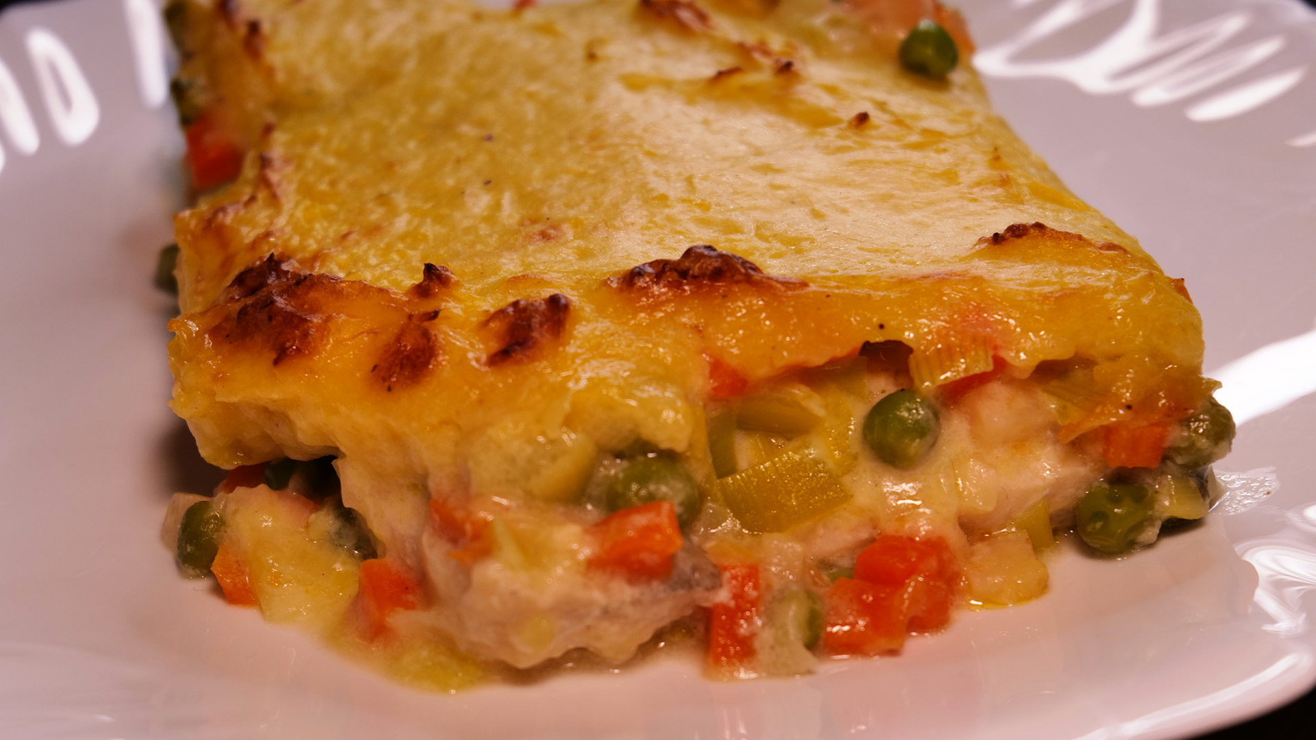 Fischauflauf mit Heilbutt & Zander