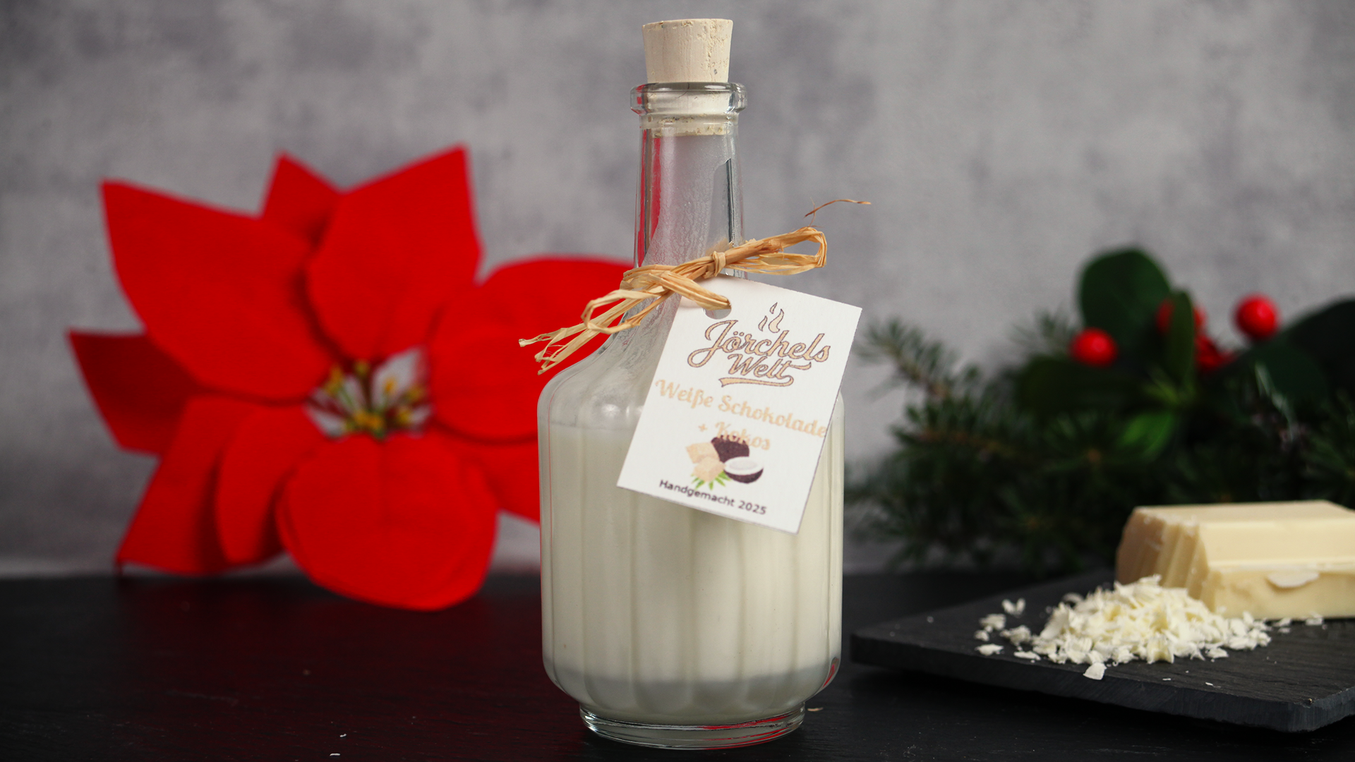 Weiße Schokolade mit Kokos Likör