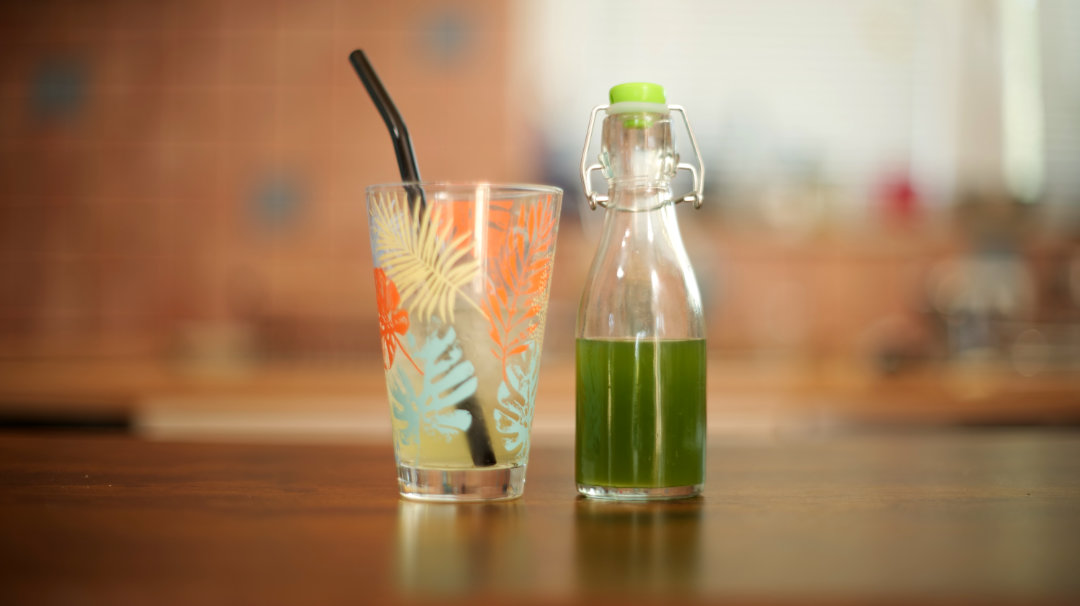 Bärlauch-Shrub Spritz